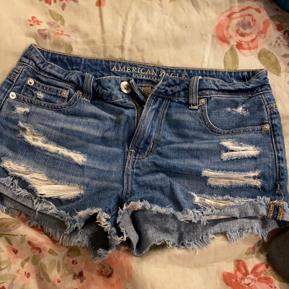 american eagle jean shorts